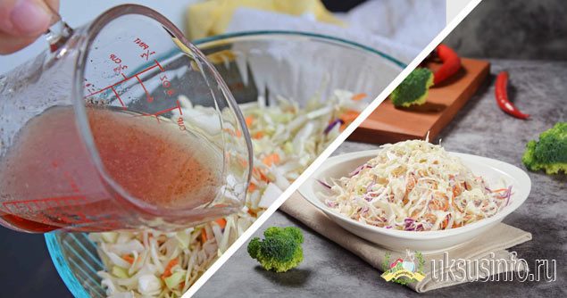 Незабываемый салат из свежей капусты с уксусом как в советской столовой